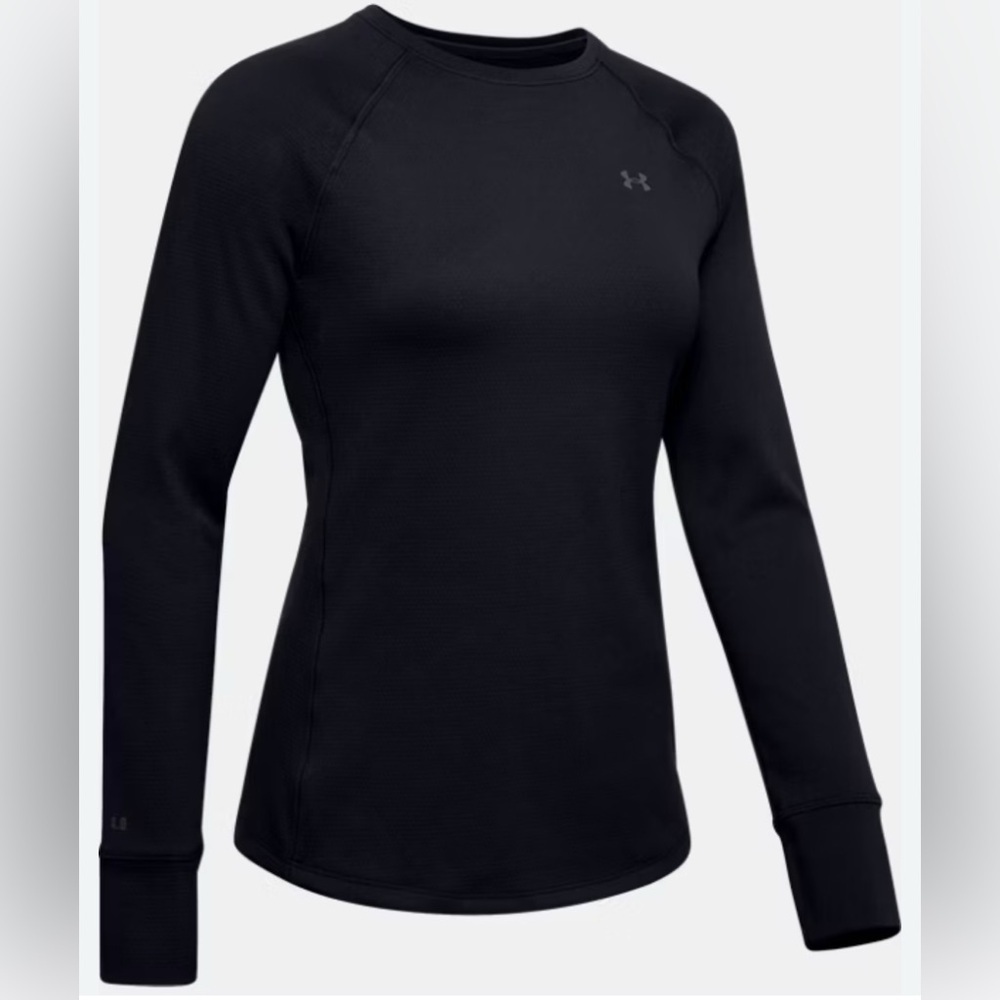 2 Under Armour Women's ColdGear® Base 4.0 black Crew shirt XS - Picture 2 of 14